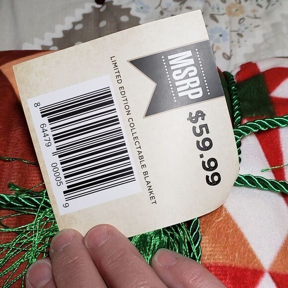 Sara's Star Collectible Fleece Sherpa Blanket Throw - Picture 5 of 5